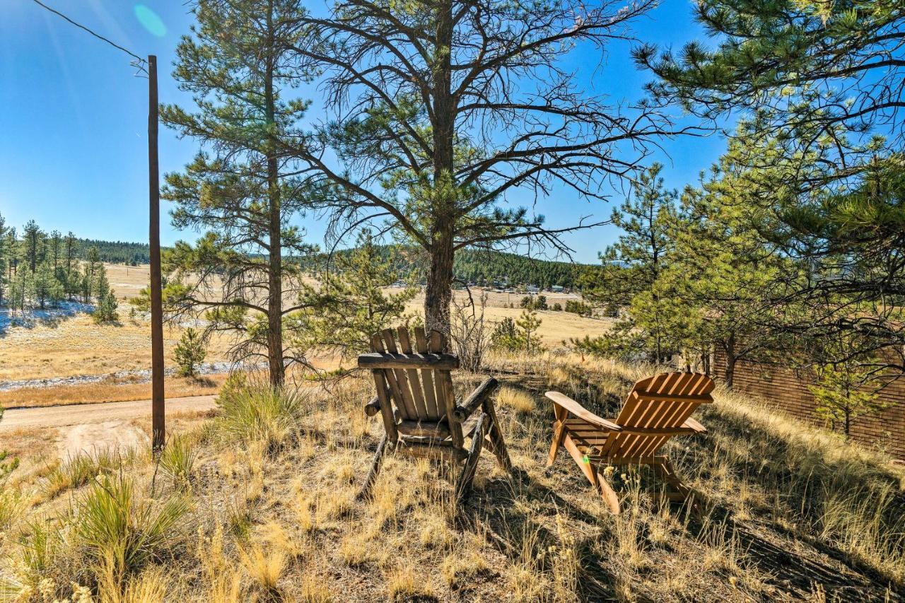 Classic Colorado Log Home With Mountain Views! Florissant Exterior foto